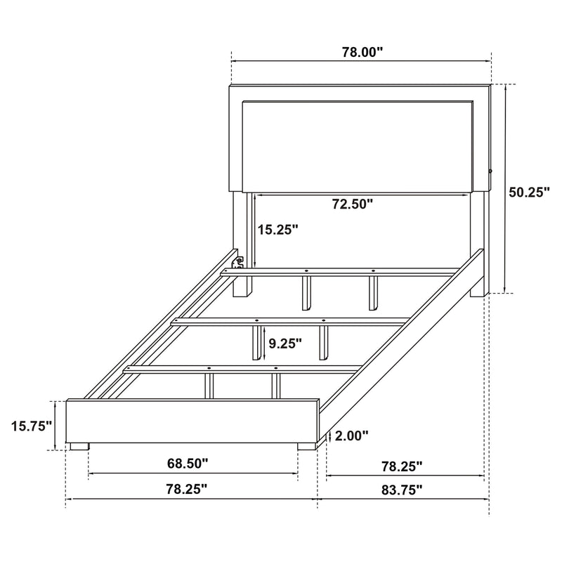 Marceline Beds White & Black Eastren King, Full, Twin, & Queen - Ace Furniture and Decor