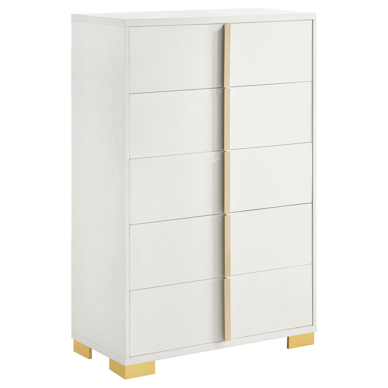 Marceline Bedroom Sets White & Black 4 & 5 Piece - Ace Furniture and Decor