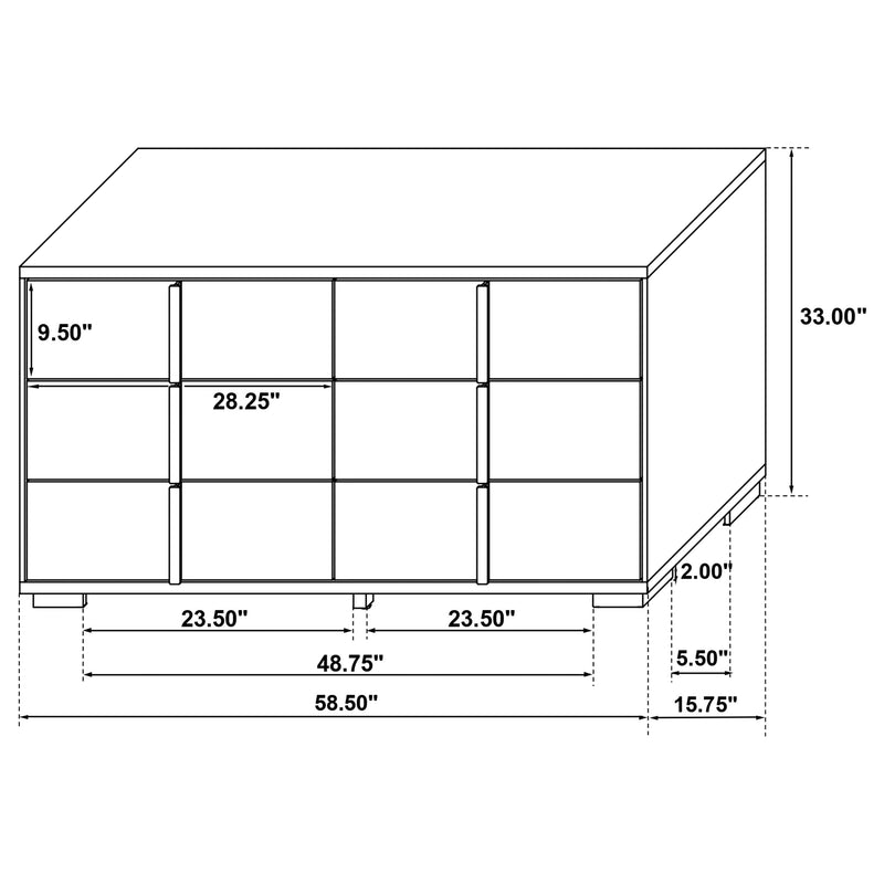 Marceline Bedroom Sets White & Black 4 & 5 Piece - Ace Furniture and Decor