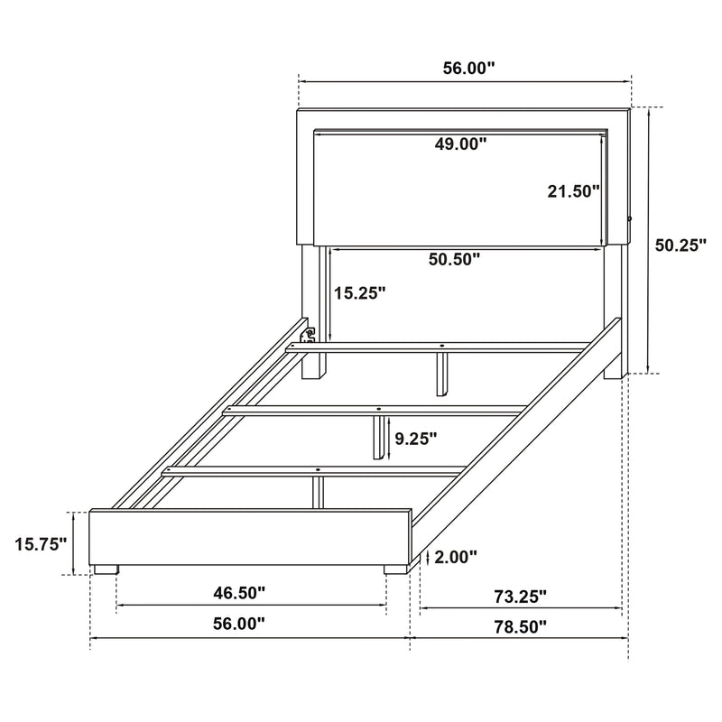 Marceline Beds White & Black Eastren King, Full, Twin, & Queen - Ace Furniture and Decor