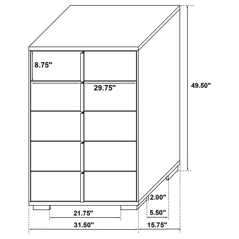 Marceline Bedroom Sets White & Black 4 & 5 Piece - Ace Furniture and Decor