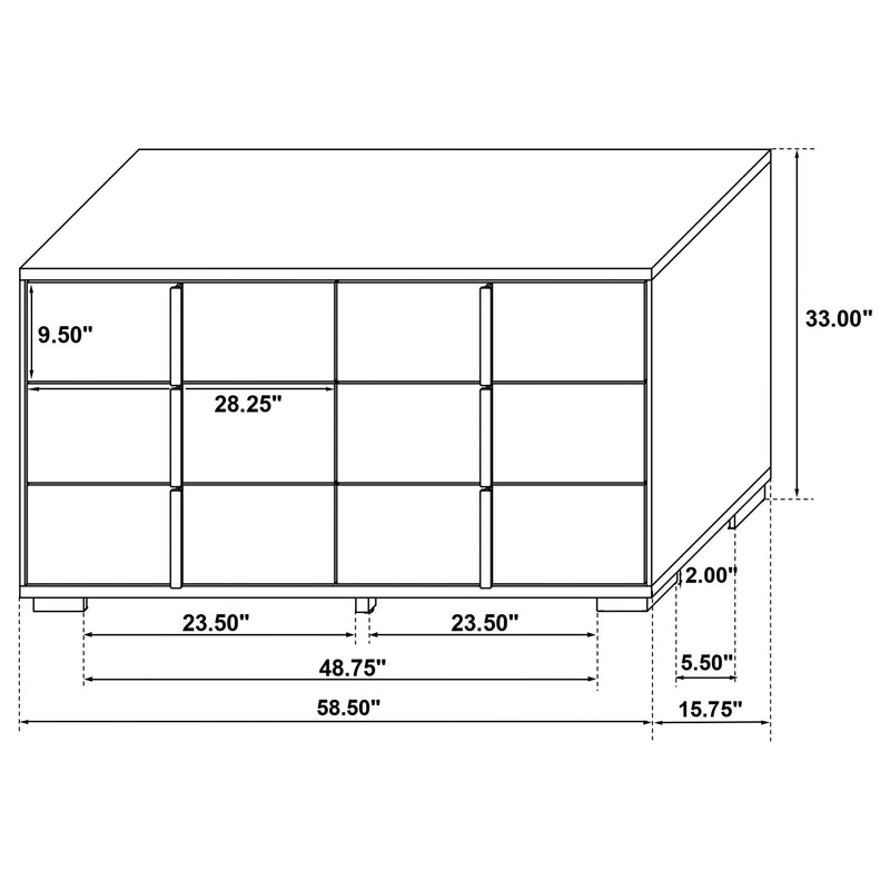 Marceline Bedroom Sets White & Black 4 & 5 Piece - Ace Furniture and Decor