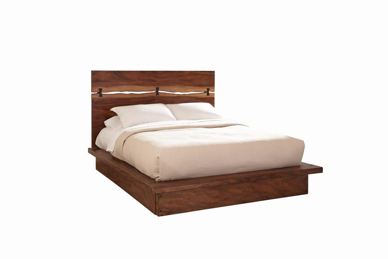Winslow California King, E.King & Queen Bed Smokey Walnut and Coffee Bean - Ace Furniture and Decor