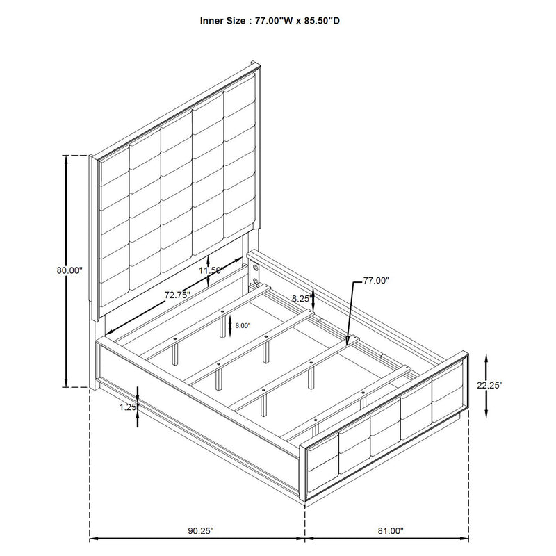Durango 4 & 5 Piece E.King, Cal.King & Queen Bedroom Set - Ace Furniture and Decor