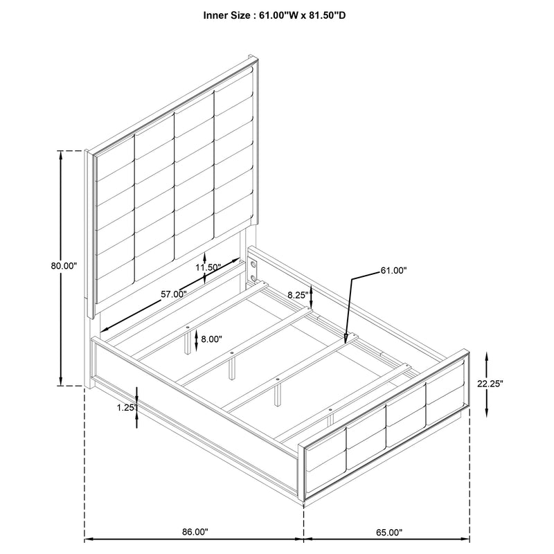 Durango 4 & 5 Piece E.King, Cal.King & Queen Bedroom Set - Ace Furniture and Decor