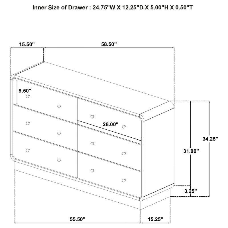Cavelle 4 & 5 Piece Bedroom Set Queen & E.King - Ace Furniture and Decor