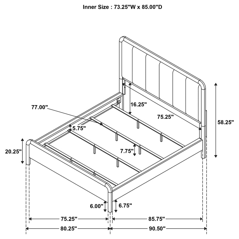 Amsbury California King, E.King, & Queen Bed - Ace Furniture and Decor