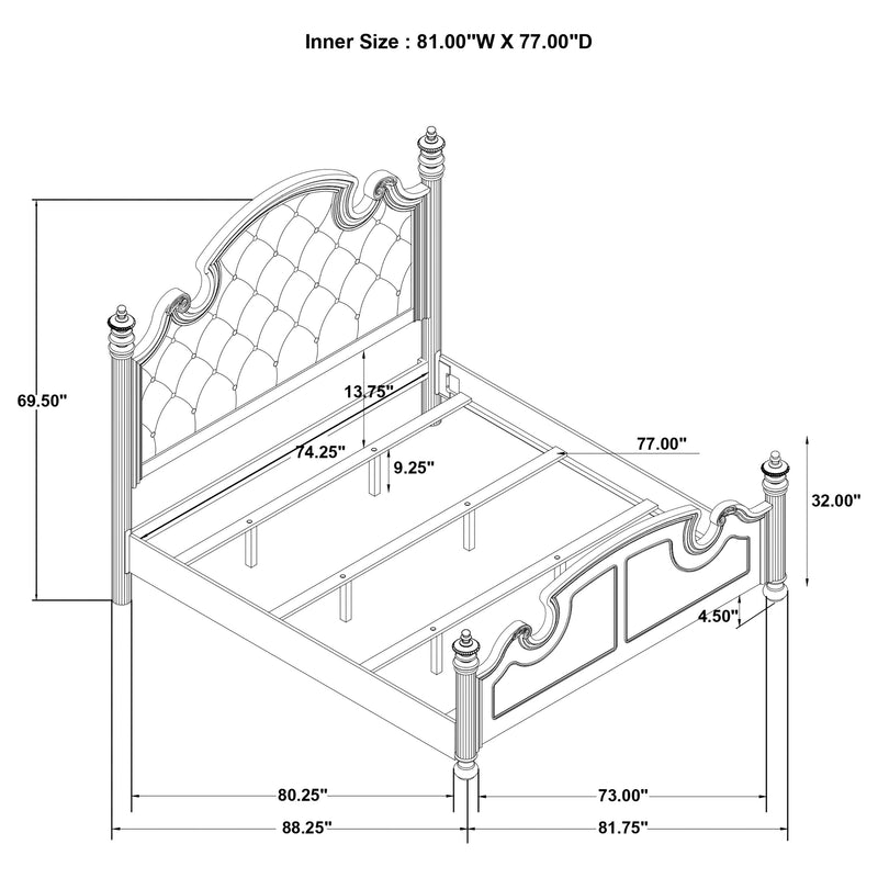Celina 4 & 5 Piece Bedroom Set King & Queen - Ace Furniture and Decor