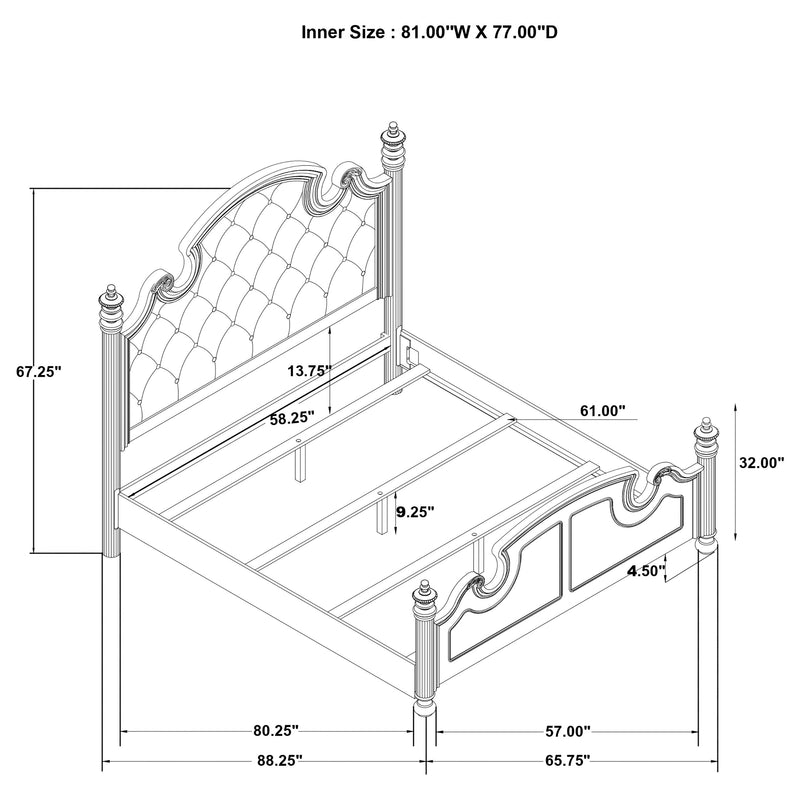 Celina 4 & 5 Piece Bedroom Set King & Queen - Ace Furniture and Decor
