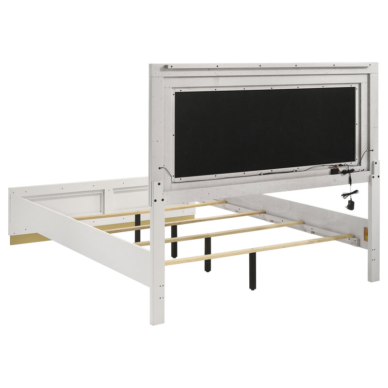 Caraway 4 Pc & Pc E.King, Cal.King, & Queen Bedroom Set Black & White - Ace Furniture and Decor