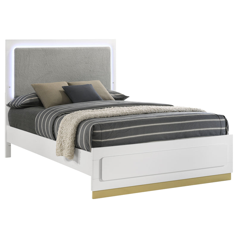 Caraway California King, E.King, & Queen Bed Black & White - Ace Furniture and Decor