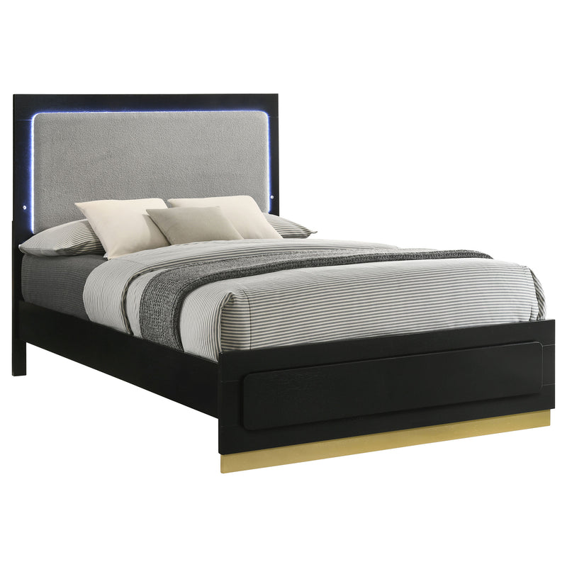 Caraway California King, E.King, & Queen Bed Black & White - Ace Furniture and Decor