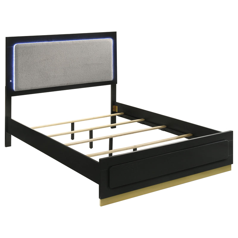 Caraway 4 Pc & Pc E.King, Cal.King, & Queen Bedroom Set Black & White - Ace Furniture and Decor