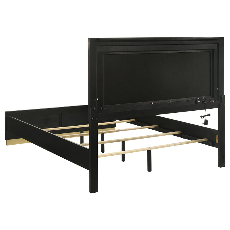 Caraway 4 Pc & Pc E.King, Cal.King, & Queen Bedroom Set Black & White - Ace Furniture and Decor