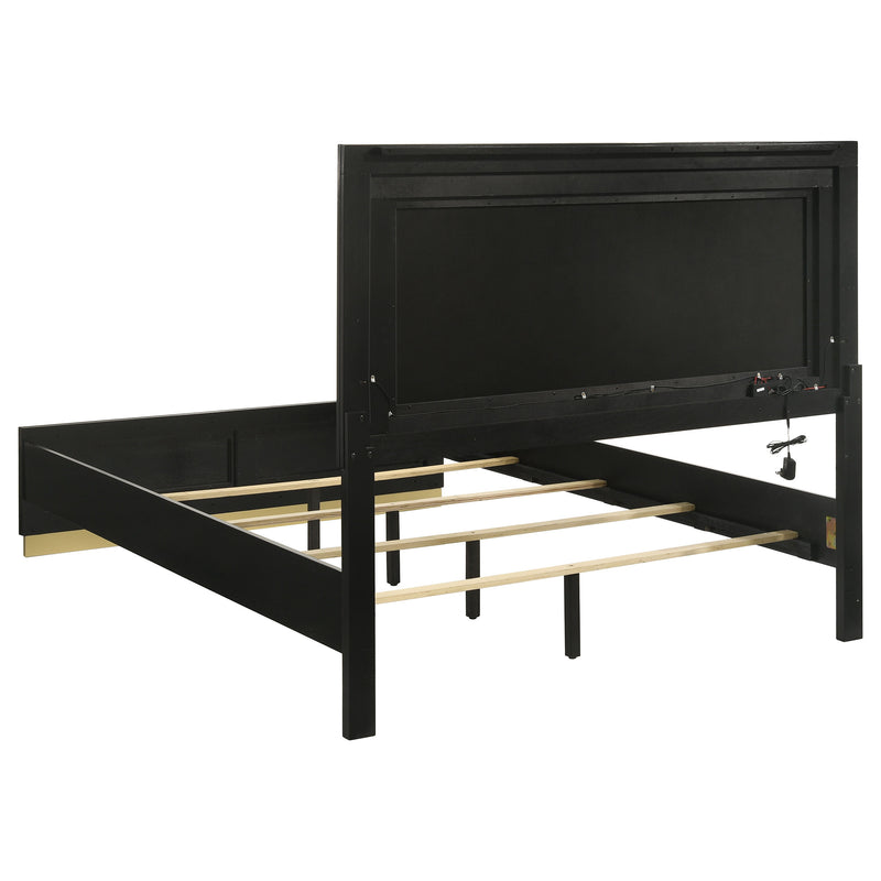 Caraway California King, E.King, & Queen Bed Black & White - Ace Furniture and Decor