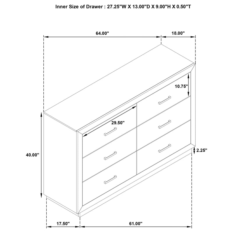 Kenora 4 & 5 Piece Bedroom Set E.King, Queen, & Cal.king - Ace Furniture and Decor