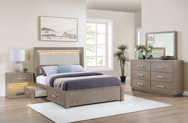 Kendall Upholstered Panel Bed - Ace Furniture and Decor