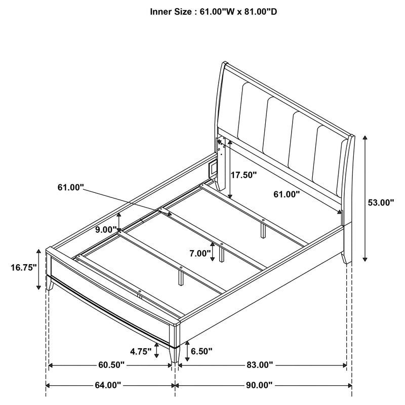 Granada California King, E.King, & Queen Bed - Ace Furniture and Decor