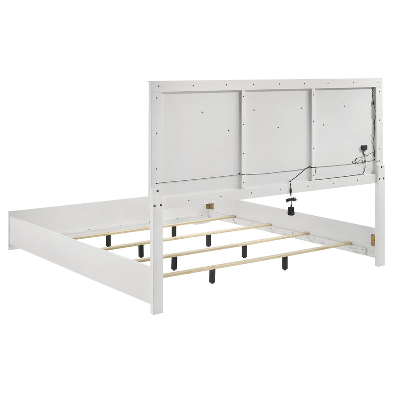 Ives 4 & 5 Piece Bedroom Set E.king & Queen White & Grey - Ace Furniture and Decor