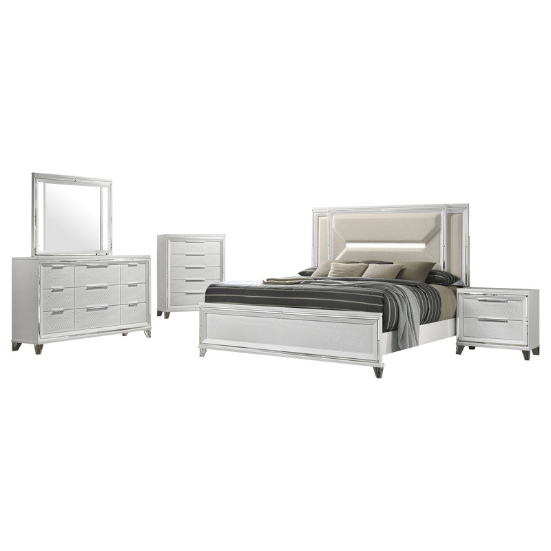 Marmore 4 & 5 Pc E.king, Cal.king, & Queen Bedroom Set - Ace Furniture and Decor