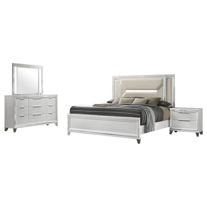 Marmore 4 & 5 Pc E.king, Cal.king, & Queen Bedroom Set - Ace Furniture and Decor