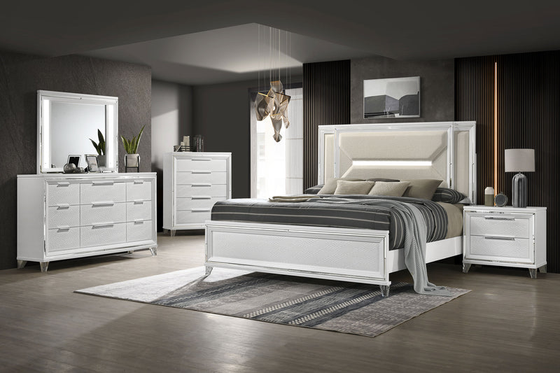 Marmore 4 & 5 Pc E.king, Cal.king, & Queen Bedroom Set - Ace Furniture and Decor