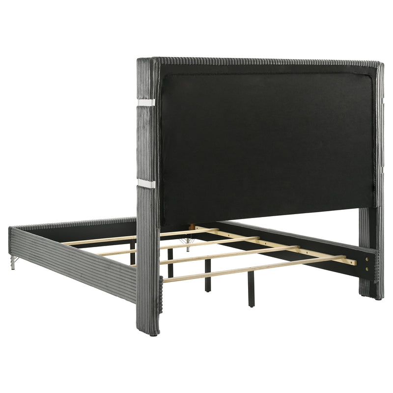 Lucia Eastern King & Queen Bed Beige & Grey - Ace Furniture and Decor