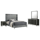 Lucia 4 & 5 Piece Bedroom Set King & Queen Beige & Grey