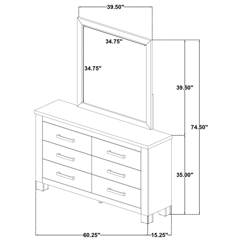 Oakglen Dresser With Mirrors - Ace Furniture and Decor