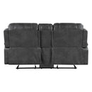Newnan Double Glider Reclining Love Seat With Center Console