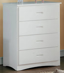 Galen 4 Drawer Chest in White B2053W-9