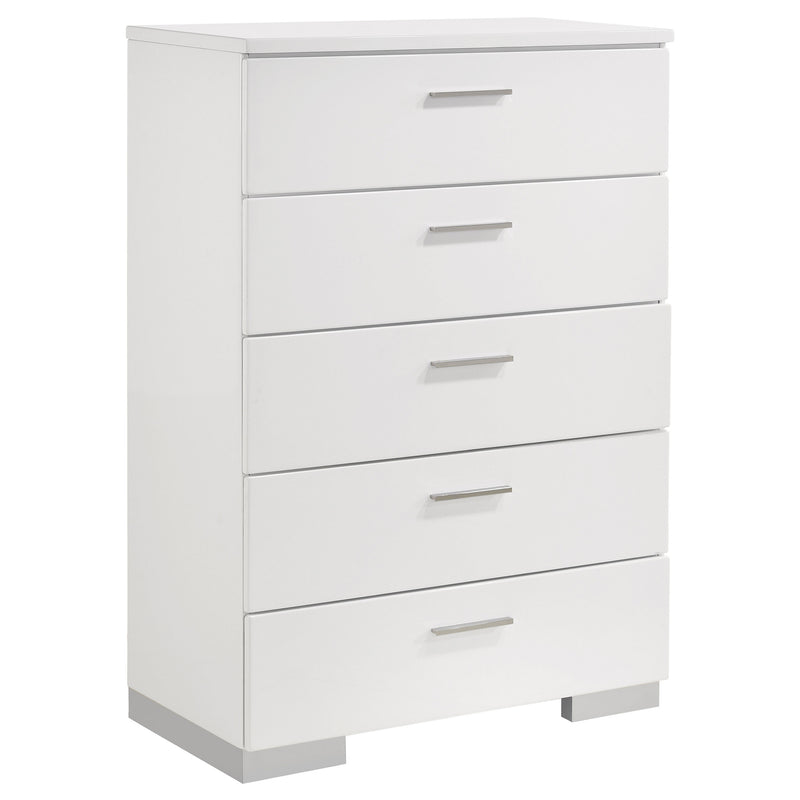 Jeremaine 5 Pc Bedroom Sets White - Ace Furniture and Decor
