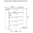 Jeremaine 5 Pc Bedroom Sets White