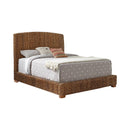 Laughton Hand-Woven Banana Leaf California King, E.King, & Queen Bed Amber