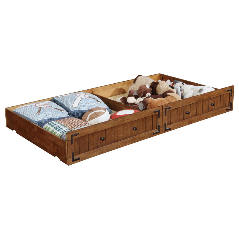 Oakdale Wood Twin Daybed with Trundle Rustic Honey - Ace Furniture and Decor