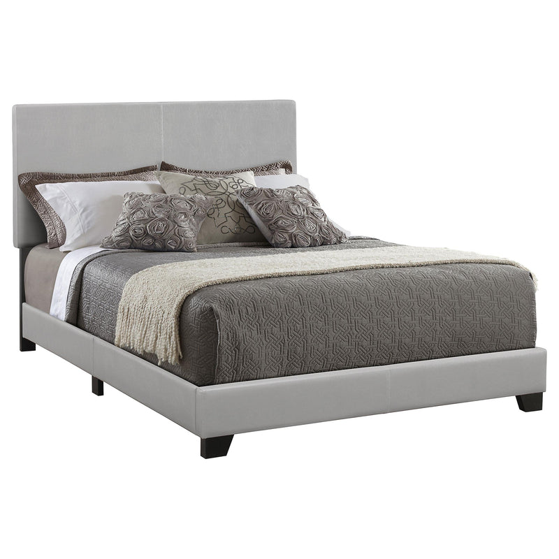 Dorian Upholstered California King, E.King, & Queen Bed Black, Brown, & Grey - Ace Furniture and Decor