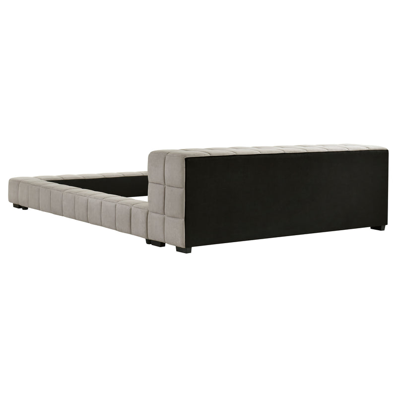 Trinity California King, E.king, Queen, & Full Bed Green & Light Taupe - Ace Furniture and Decor