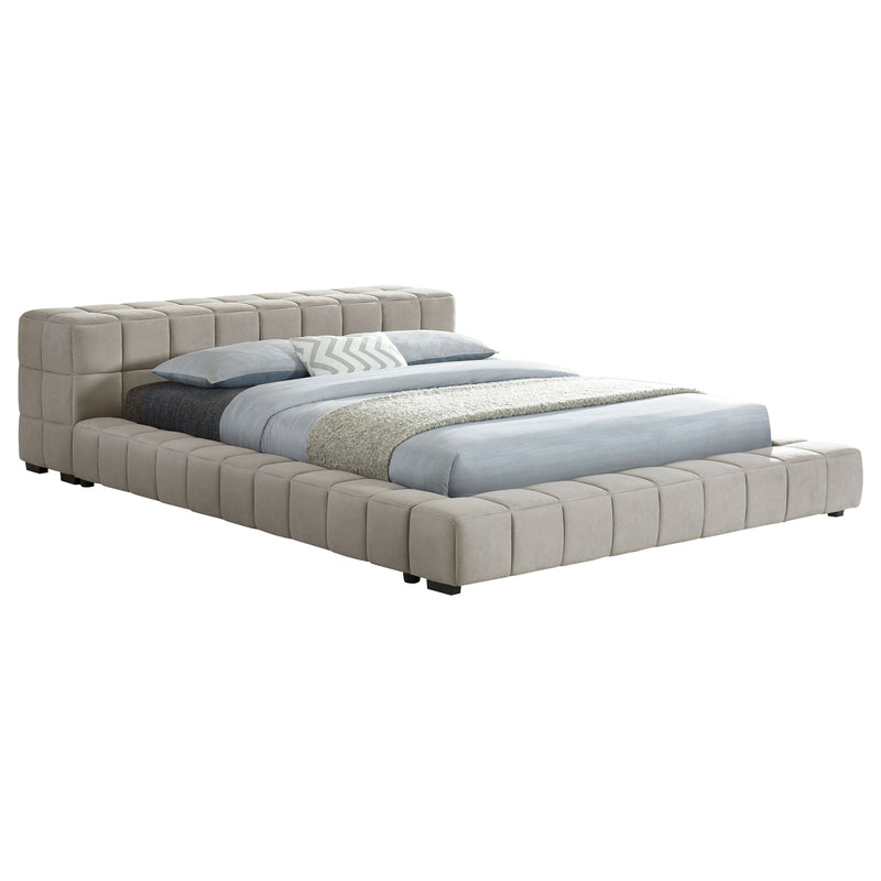 Trinity California King, E.king, Queen, & Full Bed Green & Light Taupe - Ace Furniture and Decor