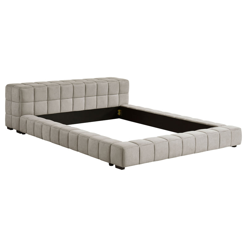 Trinity California King, E.king, Queen, & Full Bed Green & Light Taupe - Ace Furniture and Decor