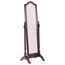 Cabot Rectangular Cheval Mirror with Arched Top Merlot - Ace Furniture and Decor