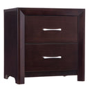 Edina 2 Drawer Nightstand in Espresso-Hinted Cherry 2145-4