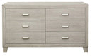 Quinby 6 Drawer Dresser in Light Brown 1525-5
