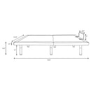 Negan Eastern King, E.King, Queen, & Twin XL Adjustable Bed Base Grey and Black