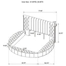 Sonya Panel Floor Storage Bed