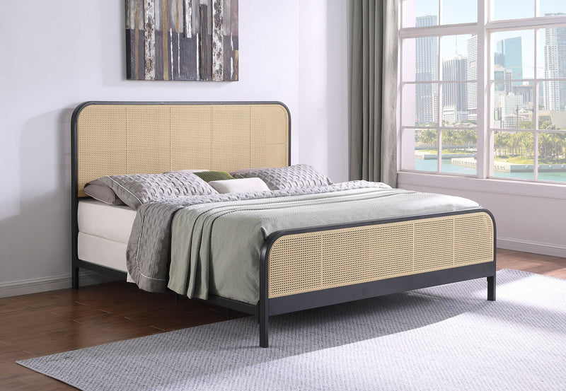 Lanewood Eastern King & Queen Bed Black & White - Ace Furniture and Decor
