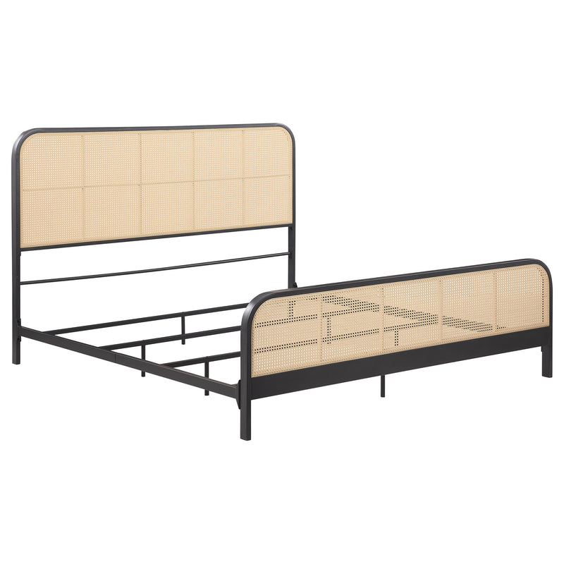 Lanewood Eastern King & Queen Bed Black & White - Ace Furniture and Decor