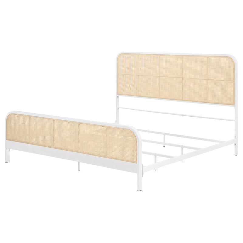 Lanewood Eastern King & Queen Bed Black & White - Ace Furniture and Decor