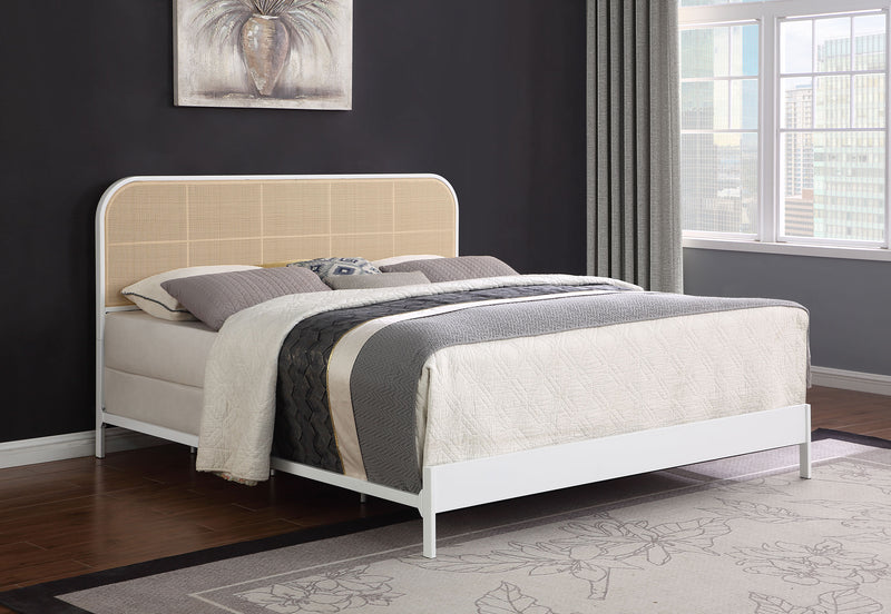 Amherst Eastern King, Queen, Full, & Twin Bed White & Black