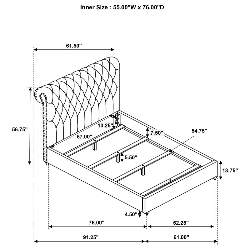 Devon California King, Full, Eastren King, & Queen Bed - Ace Furniture and Decor