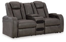 Fyne-Dyme Power Reclining Loveseat with Console - Ace Furniture and Decor